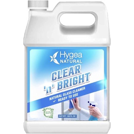 HYGEA NATURAL Clear 'n' Bright  Natural Glass Cleaner Ready to Use Gallon HN-4055